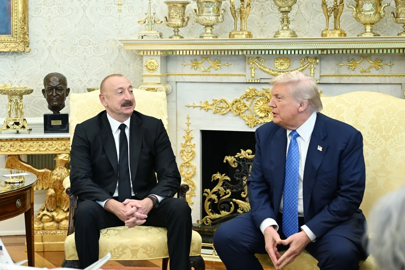 Azerbaycan Prezidenti Donald Trampa tesekkur edib