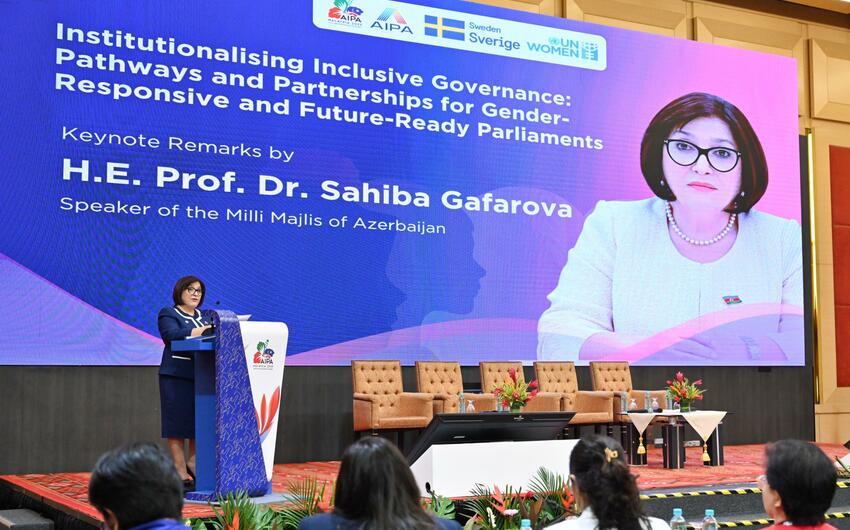 Sahibe Qafarova AIPA-nin 2-ci Forumunda cixis edib