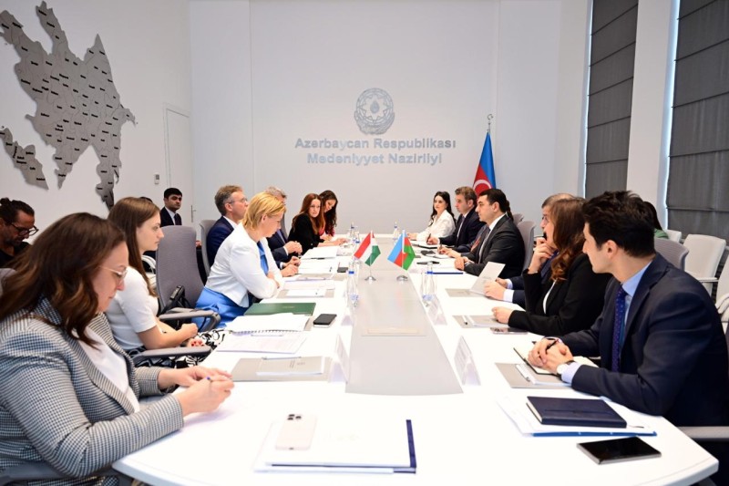 Azerbaycan-Macaristan arasinda medeniyyet sahesinde emekdasliq muzakire olundu