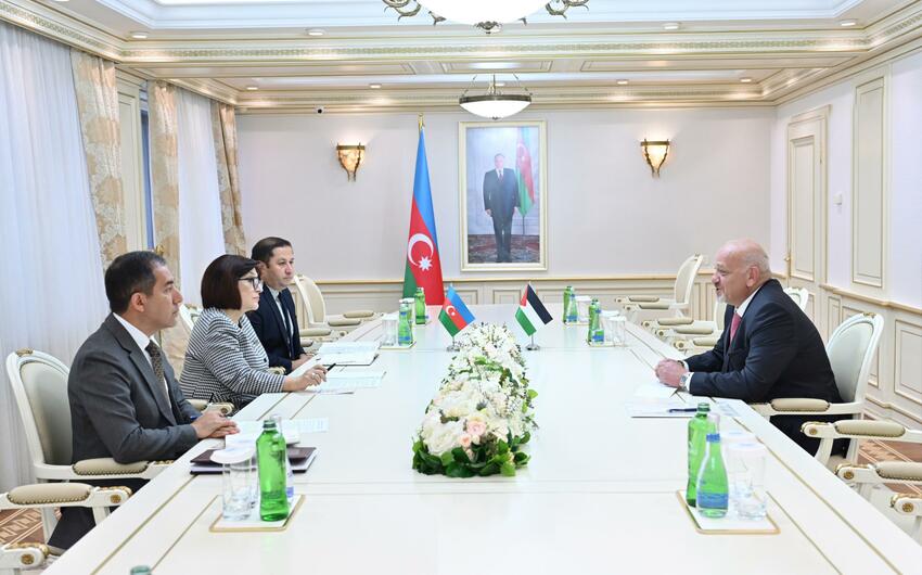 Milli Meclisin sedri Iordaniya Hasimiler Kralliginin olkemizdeki sefiri ile gorusdu