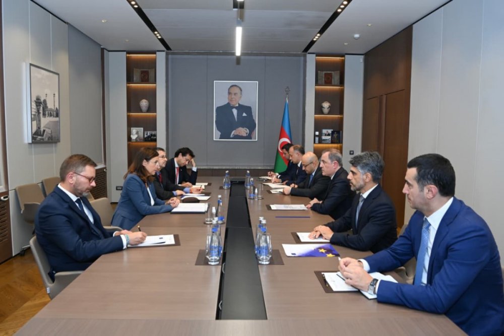 Ceyhun Bayramov Avropa Ittifaqinin yeni sefirini qebul edib