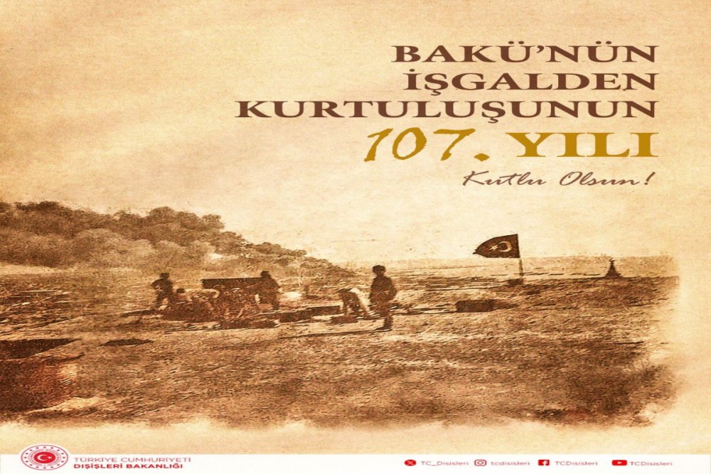 Turkiye Xarici Isler Nazirliyi Azerbaycani tebrik edib