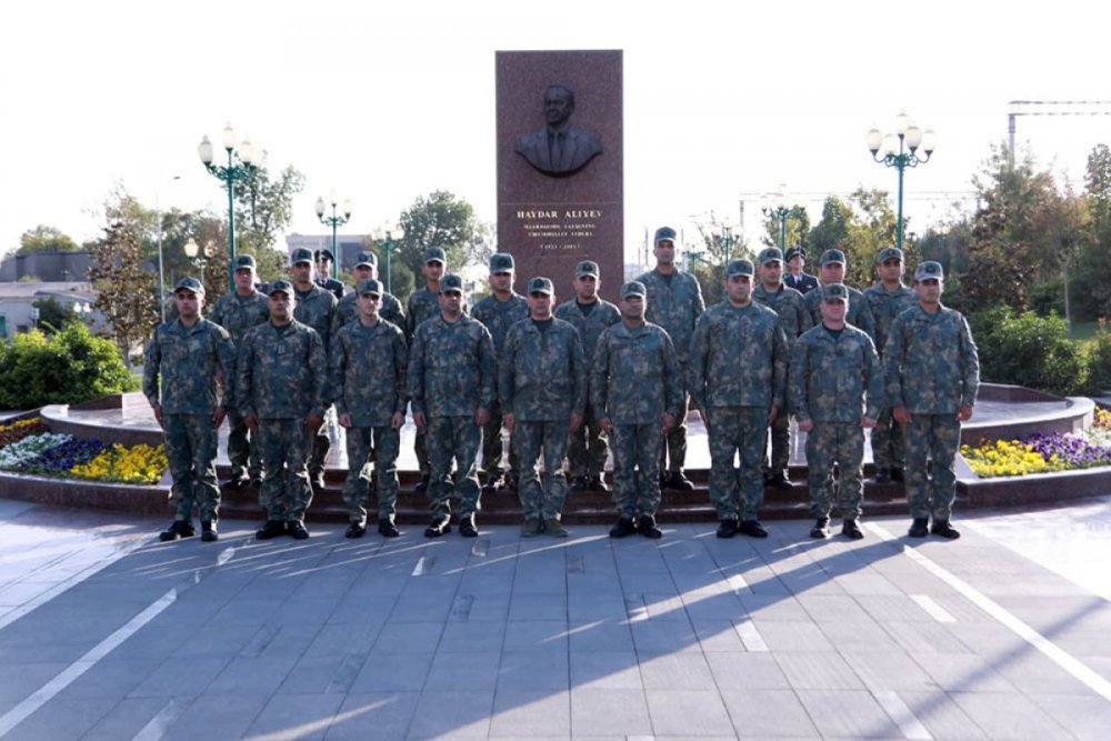 Azerbaycan ve Ozbekistan herbcilerinin birge telimi basa catib
