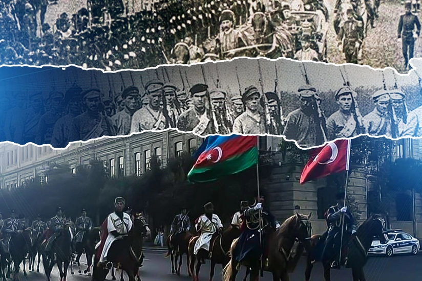 Bakinin ermeni-bolsevik isgalindan azad olunmasindan 107 il otur