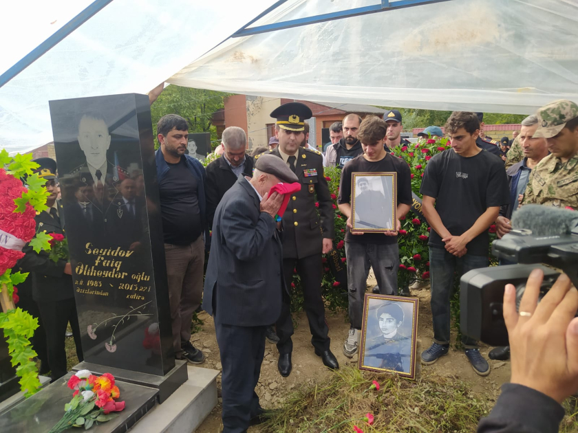 Birinci Qarabag muharibesinin itkin sehidi Vekil Qayibov Qebele rayonunda defn edilib