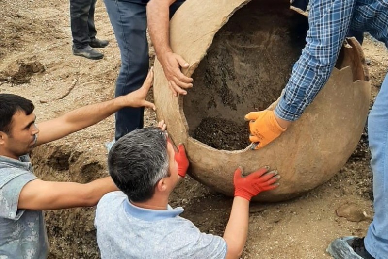 Masallida antik dovre aid kup mezari uze cixib