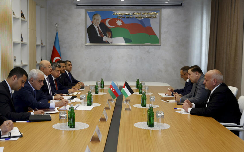 Kemaleddin Heyderov Mehemmed Mahmud El-Omeri ile gorusdu - FOTO