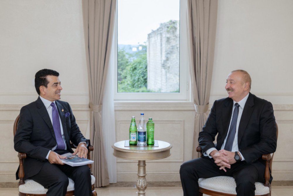 Ilham Eliyev ICESCO-nun Bas direktorunu qebul edib
