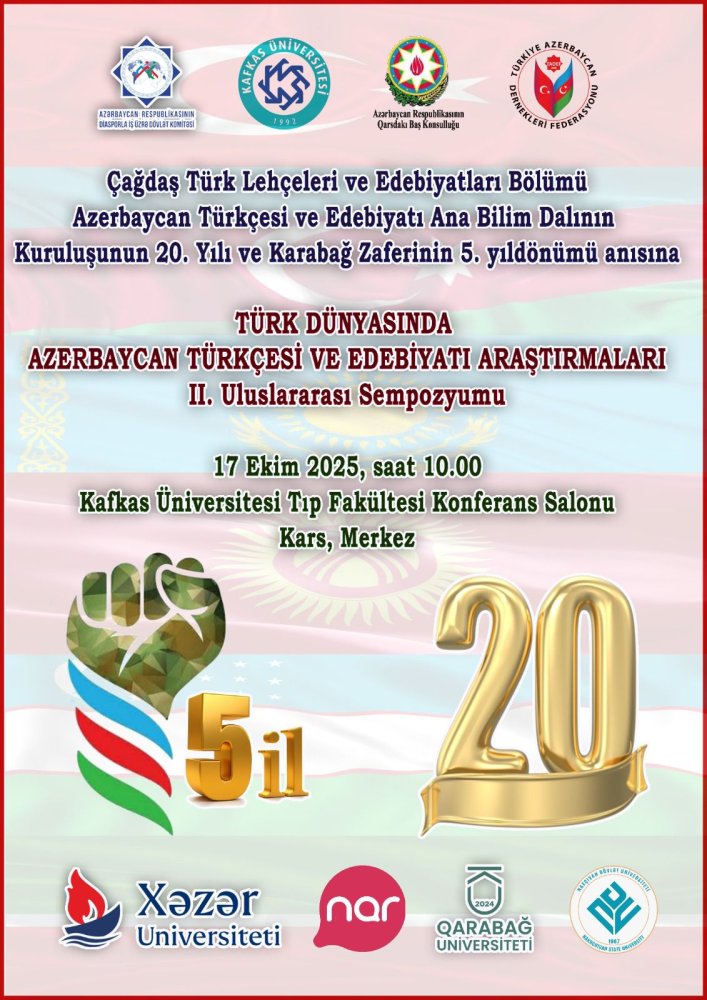 Qarsda Turk Dunyasinin Elmi Birliyini Guclendiren Beynelxalq Simpozium Kecirilmisdir