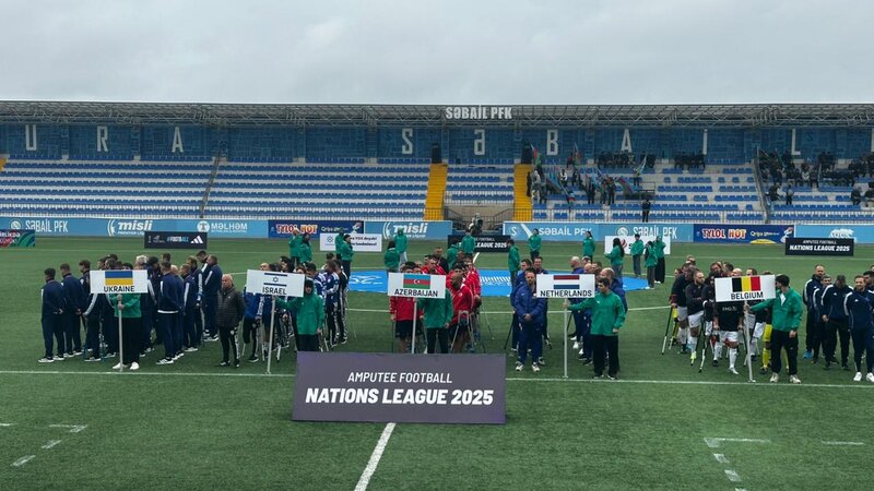 Bakida amputant futbolu uzre acilis merasimi kecirilib