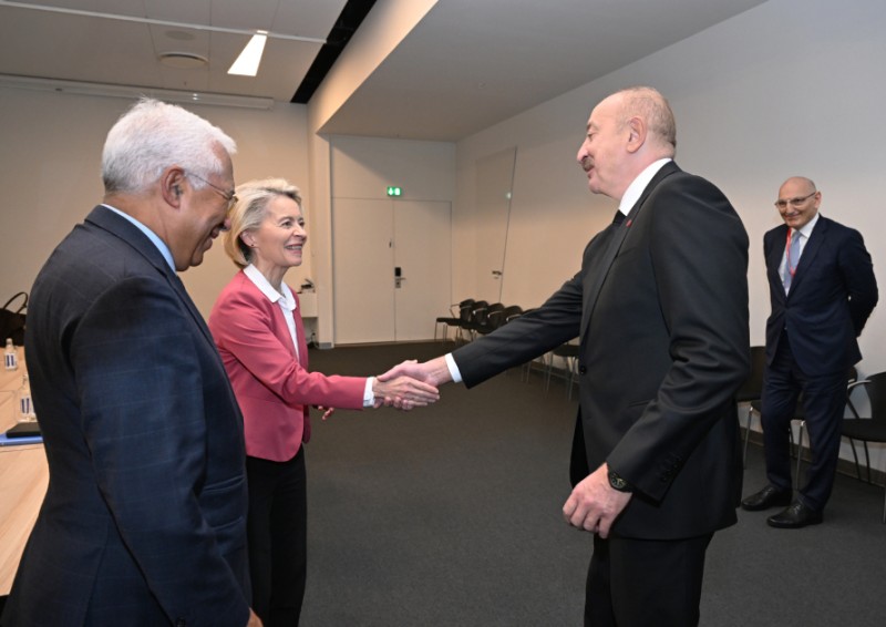 Prezident  Kopenhagende AI liderleri ile gorusdu - FOTOLAR