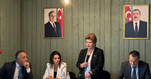 Tenzile Rustemxanli Yeniqislaq kend sakinleri ile gorusdu – FOTOLAR