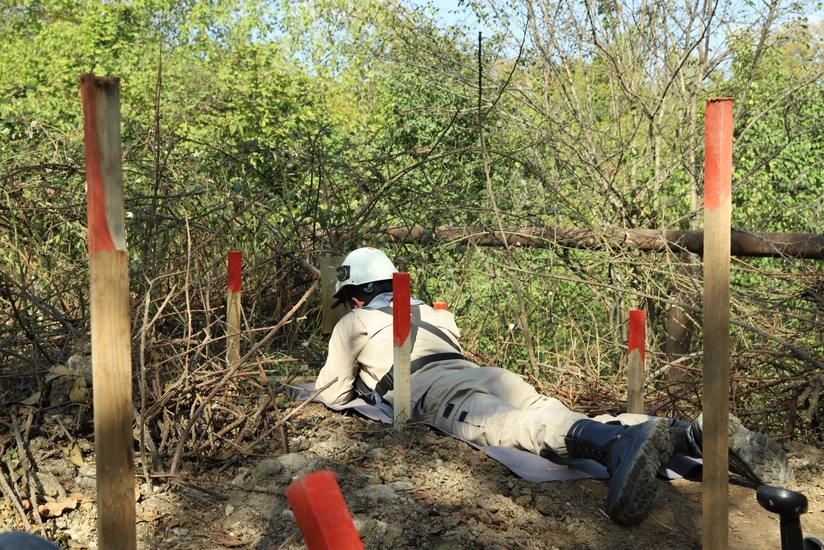 Xocavendde istiqametle idareolunan qelpelenen MON-50 tele minasi askarlanib