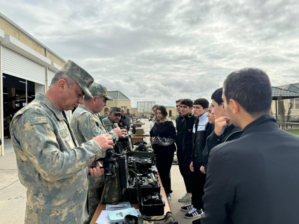 “Vetene Haziram–Herbi Hazirliq ve Vetenperverlik Mektebi” adli layihe kecirilib - FOTOLAR