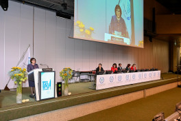 Sahibe Qafarova Parlamentlerarasi Ittifaqin 151-ci Assambleyasinda cixis edib