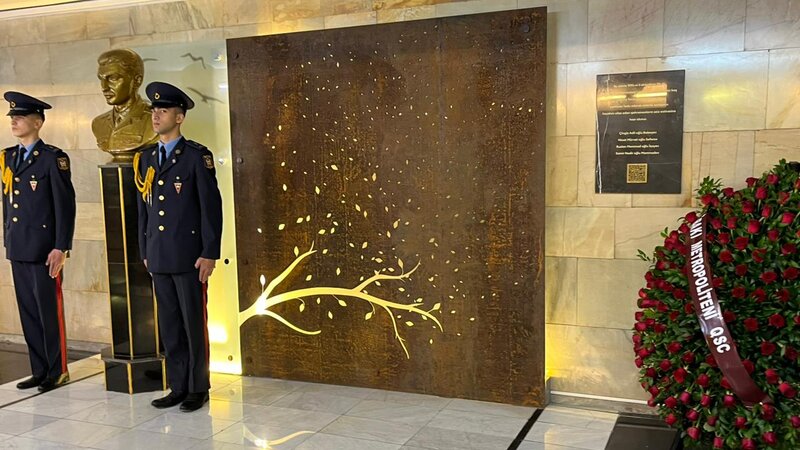 Metronun "Ulduz" stansiyasinda facie qurbanlarinin xatiresi anilib