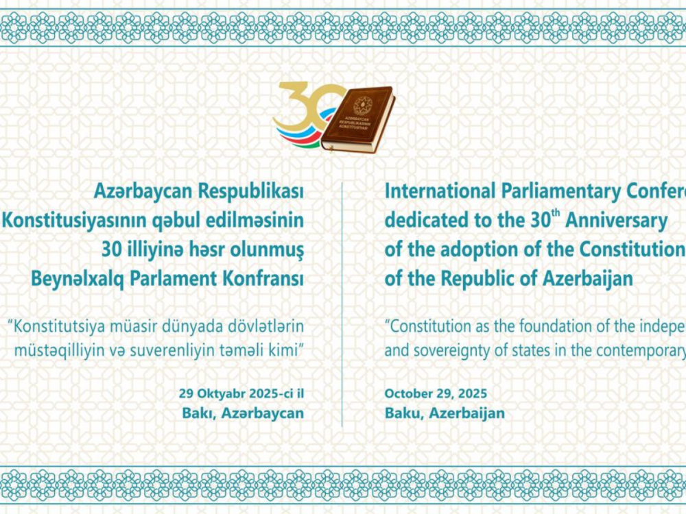 Milli Meclisde beynelxalq parlament konfransi kecirilecek