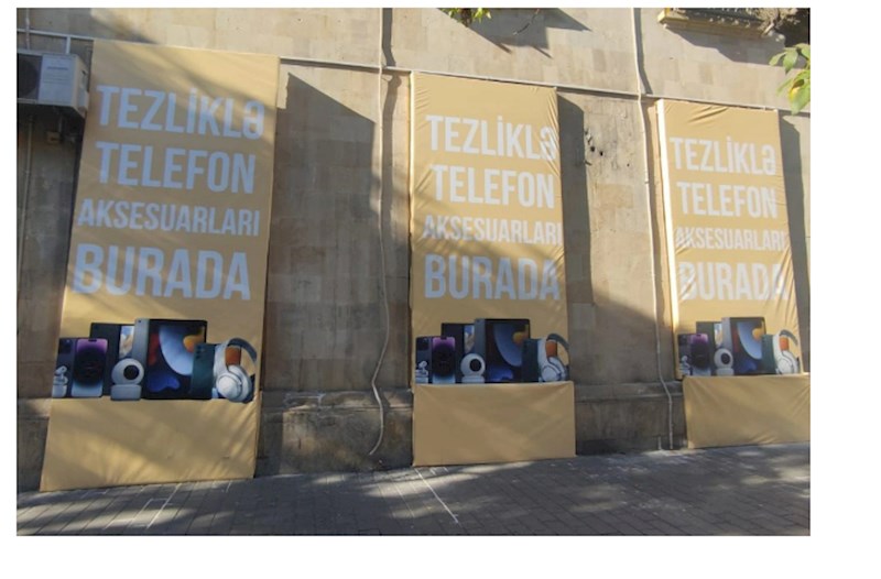 Bakida memarliq abidesine zerer vurmaq cehdi qarsisi alindi — FOTOLAR