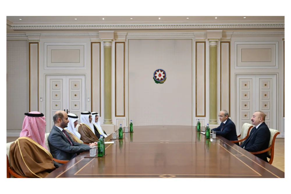 Prezident Ilham Eliyev Ereb Koordinasiya Qrupuna daxil olan uzv qurumlarin&nbsp;rehber sexslerinden ibaret numayende heyetini qebul edib