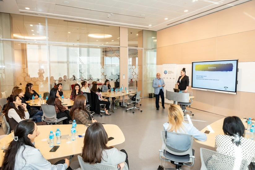 Umumtehsilde media savadliligi ile bagli muellimler ucun TOT seminari kecilib