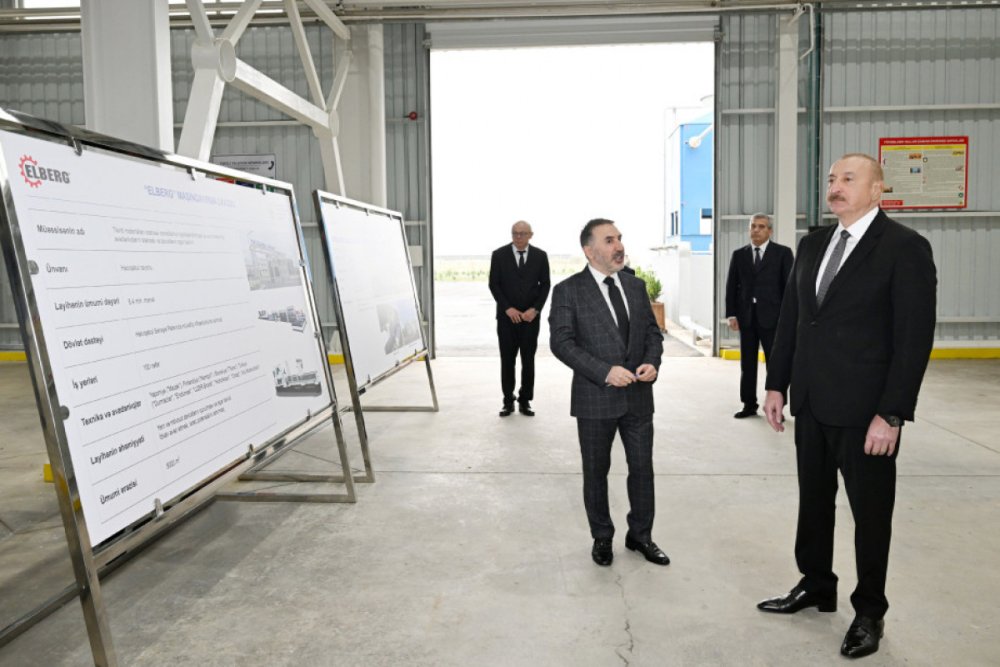 Prezident Ilham Eliyev “AZWOOL” mineral das yunu zavodunun acilisinda istirak edib