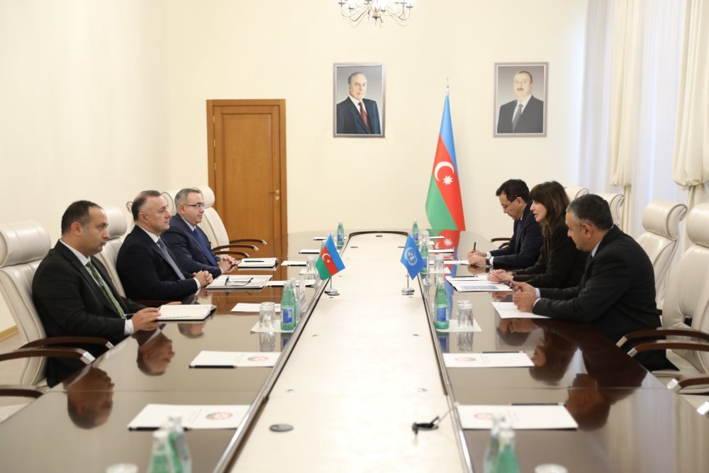 Sehiyye naziri BMT-nin Azerbaycandaki rezident elaqelendiricisi ile gorusub