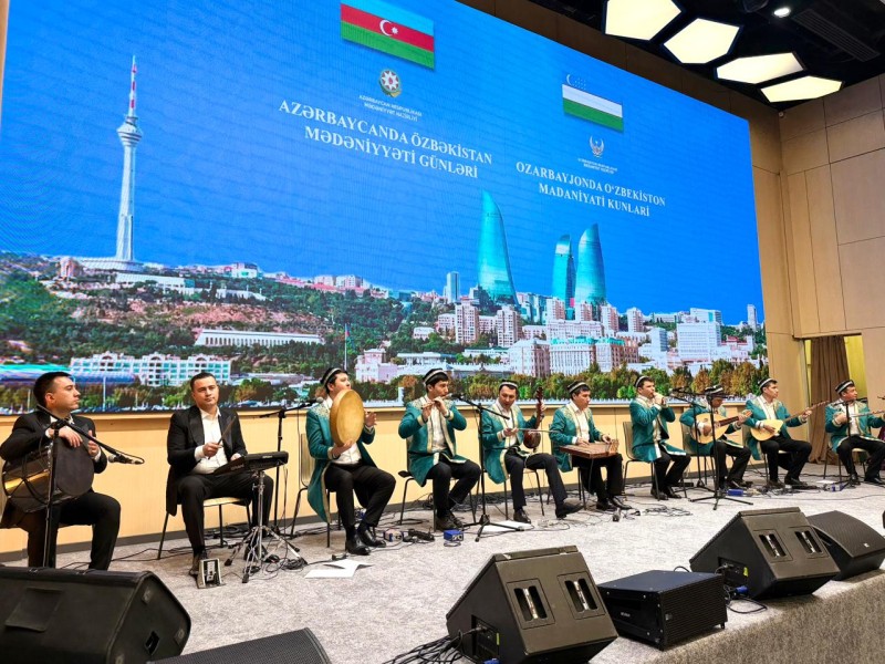 Fuzuli seherinde Ozbekistan Medeniyyeti Gunlerinin baglanis konserti kecirilib - FOTOLAR