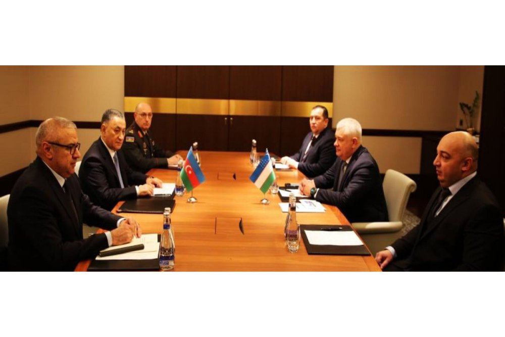 Azerbaycan ve Ozbekistan TS katibleri herbi-texniki sahede elaqelerin mohkemlendirilmesini muzakire edibler